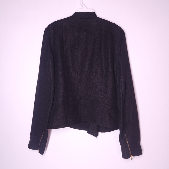 Lauren Ralph Lauren Linen blend Moto Jacket - Picture 6 of 9